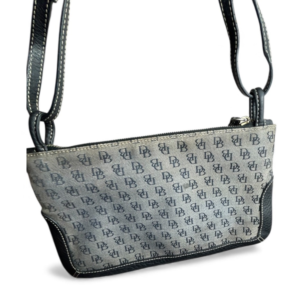Dooney & Bourke Black and Gray Signature Shoulder/Hand Bag